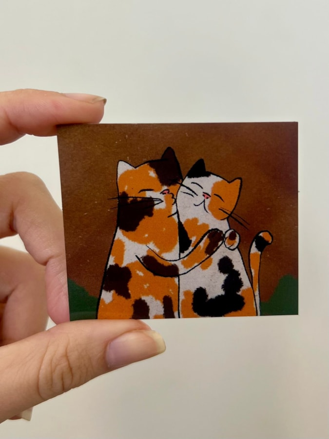 Imã de Geladeira - Gato O Beijo — imagem 1