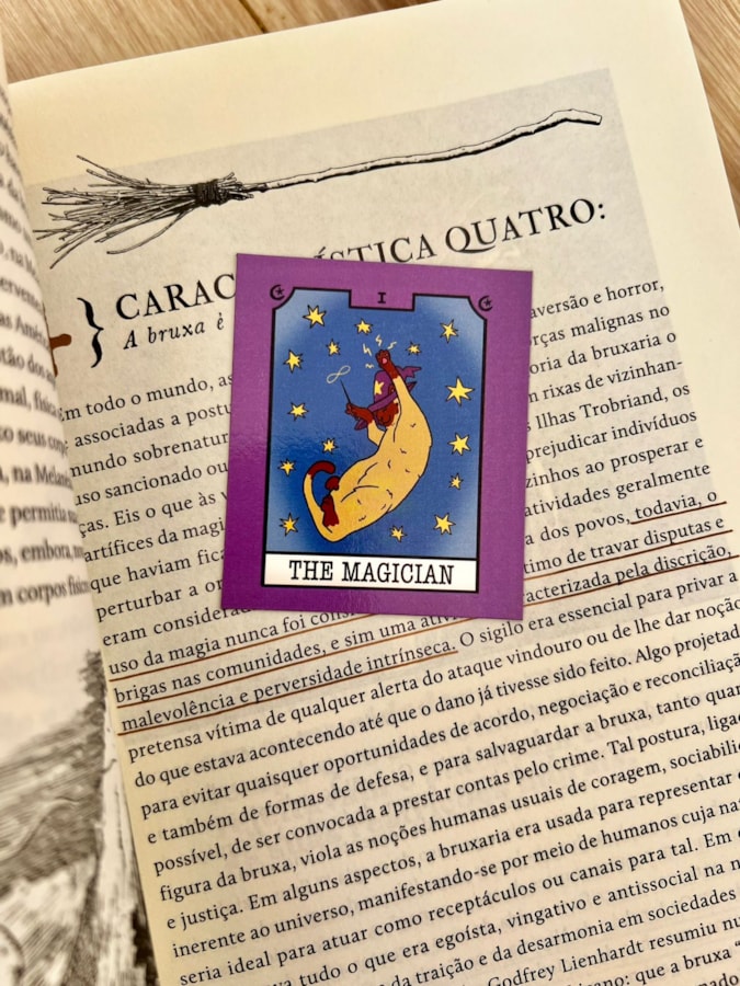 Imã de Geladeira - Gato Tarot The Magician — imagem 2