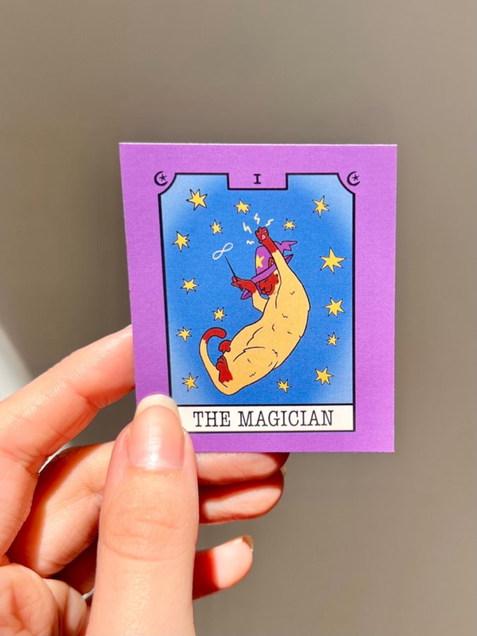 Imã de Geladeira - Gato Tarot The Magician — imagem 1