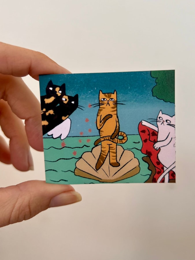 Imã de Geladeira - Gato Vênus — imagem 1