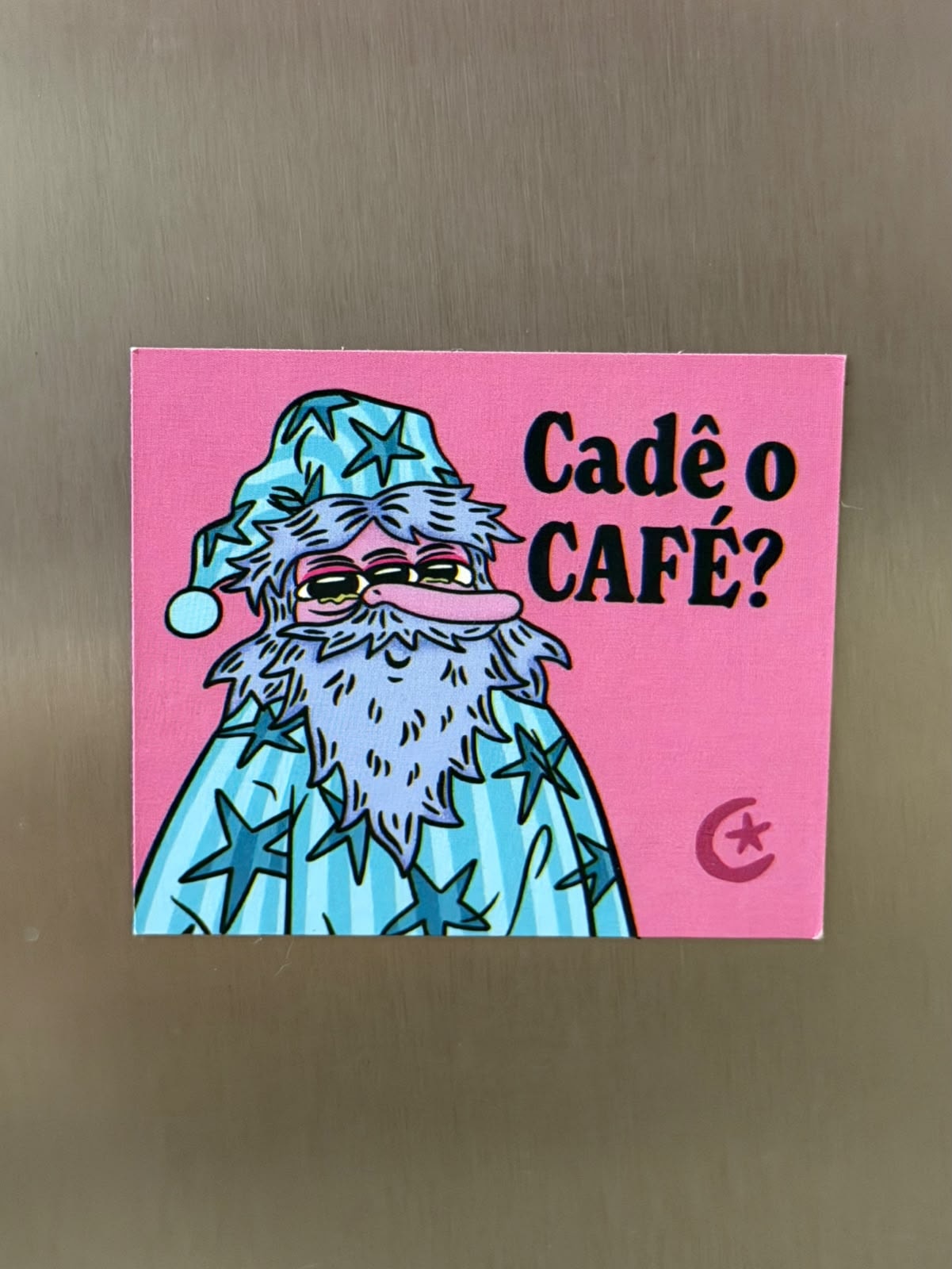 Imã de Geladeira - Mago cadê café — imagem 1
