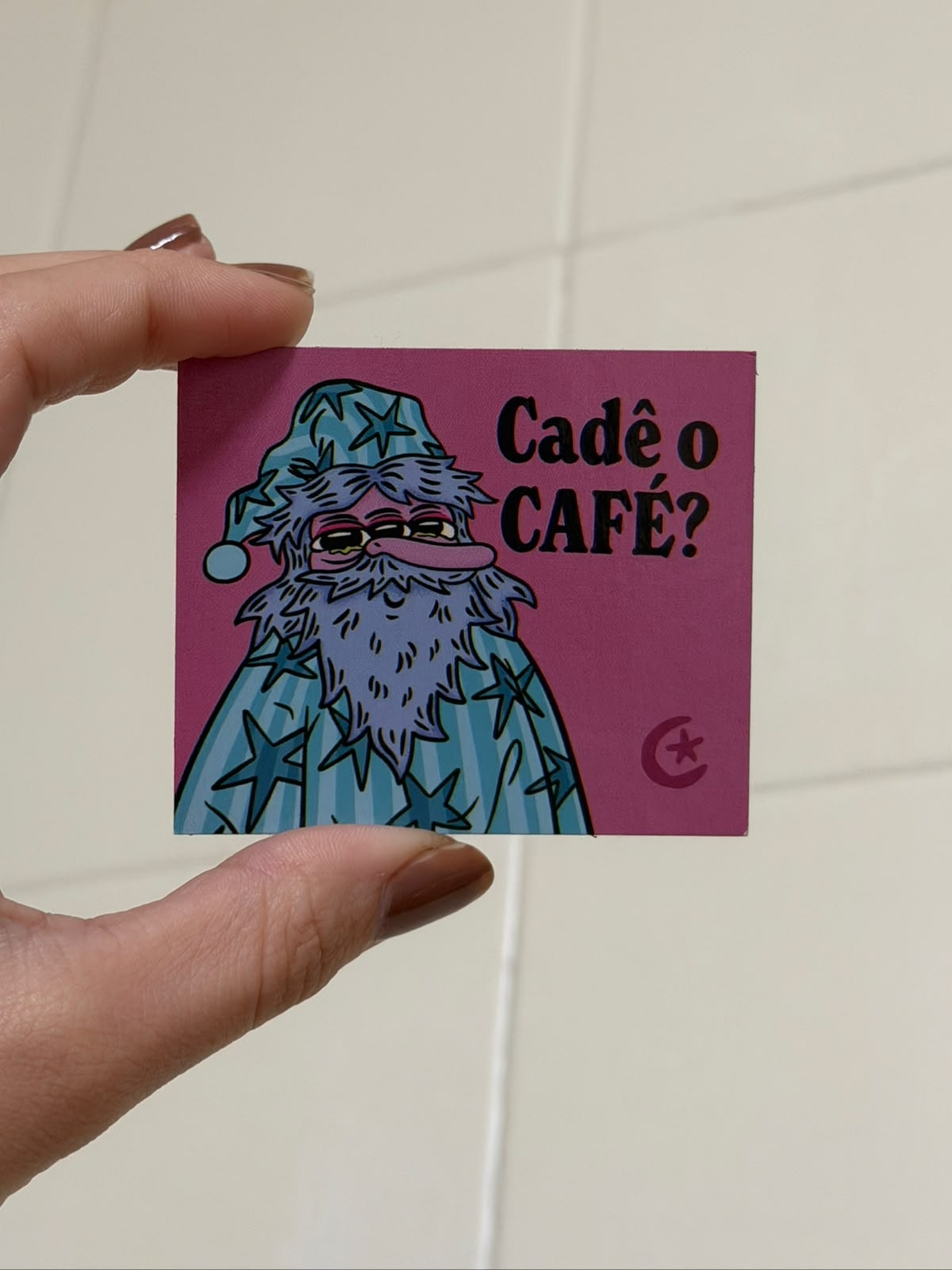 Imã de Geladeira - Mago cadê café — imagem 2