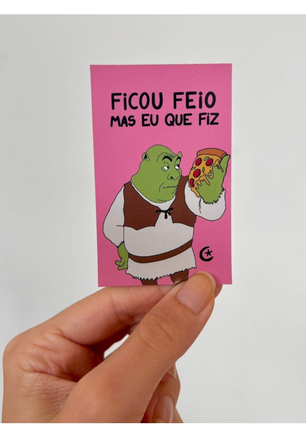 Imã de Geladeira Shrek eu que fiz