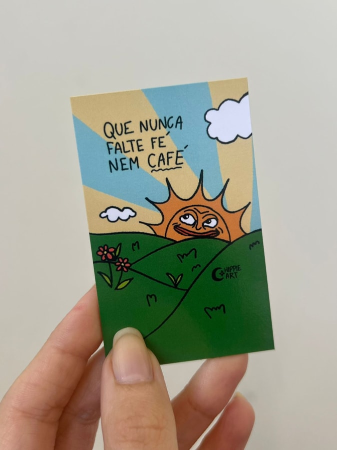 Imã de Geladeira - Sol, Fé e Café — imagem 2