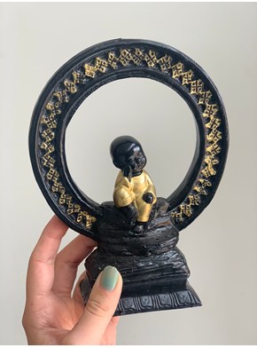 Incensário Buda Círculo Dourado