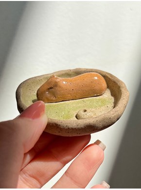 Incensário Capivara - Cerâmica