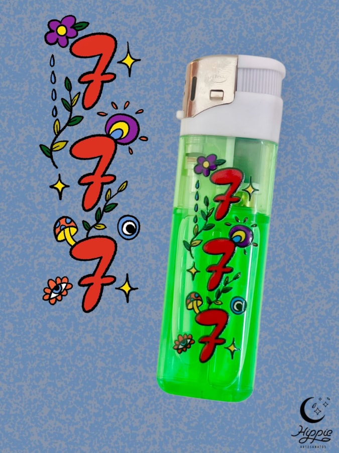 Isqueiro 777 - Verde — imagem 1