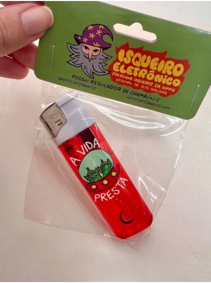 Isqueiro A vida presta - Vermelho