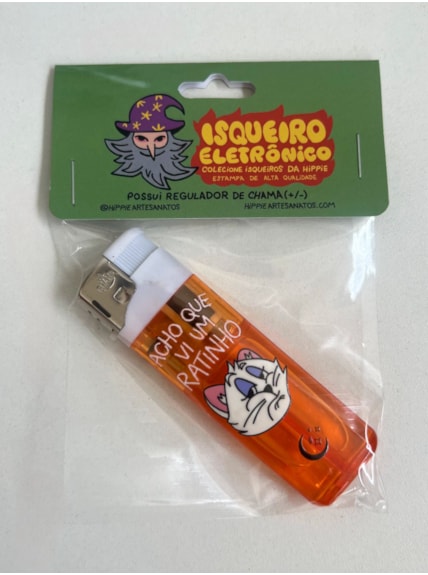 Isqueiro Acho que Vi um Ratinho - Laranja