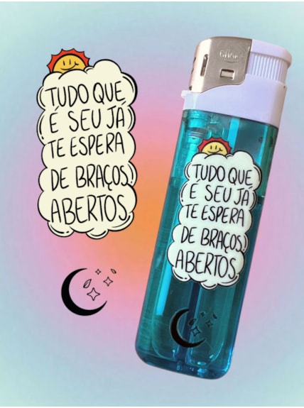 Isqueiro Braços Abertos - Azul