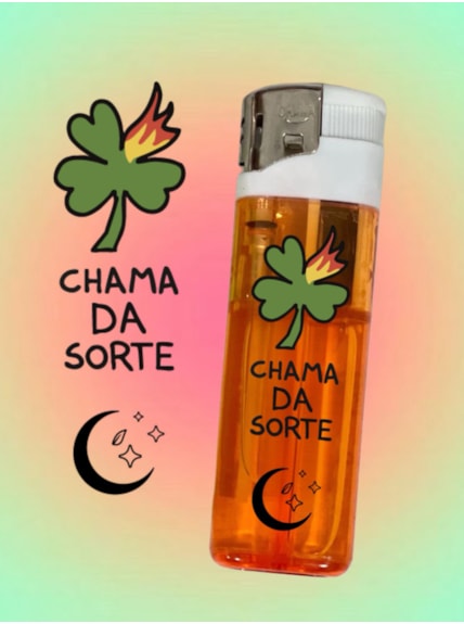 Isqueiro Chama da Sorte - Laranja