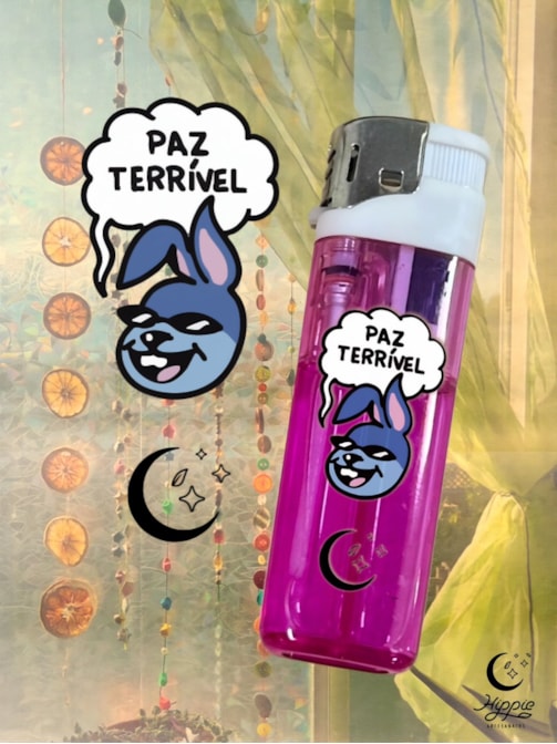 Isqueiro Coelho Paz Terrível - Rosa