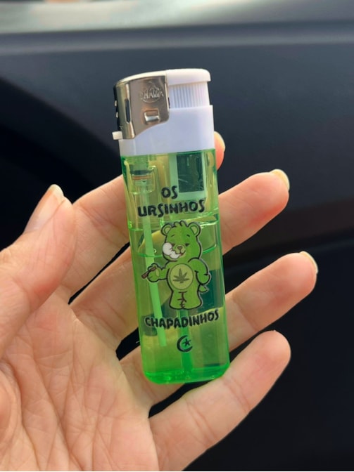 Isqueiro Eletrônico - Ursinho - Verde