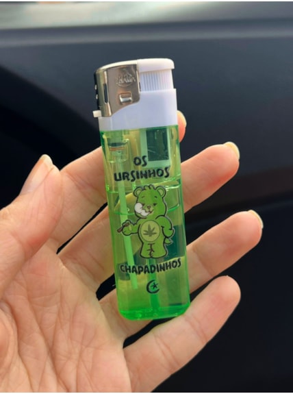 Isqueiro Eletrônico - Ursinho - Verde