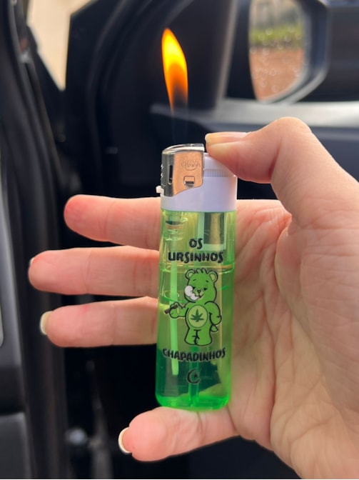 Isqueiro Eletrônico - Ursinho - Verde