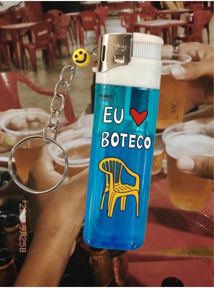 Isqueiro Eu amo Boteco - Azul