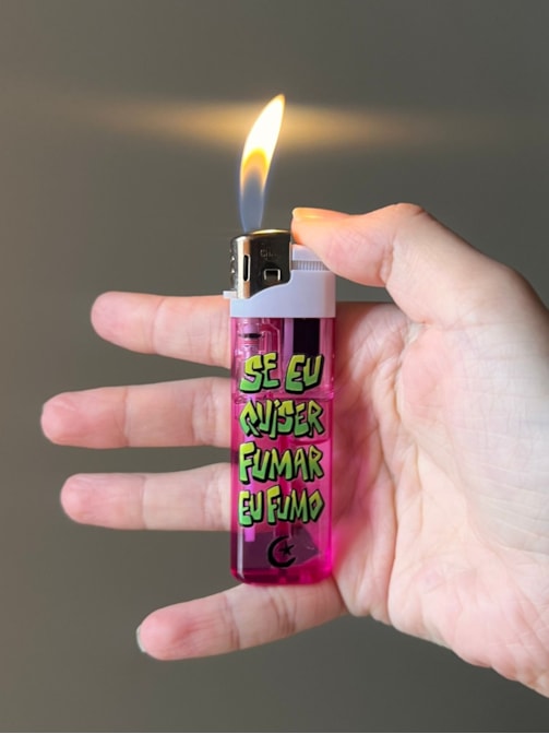 Isqueiro Se eu quiser fumar - Rosa