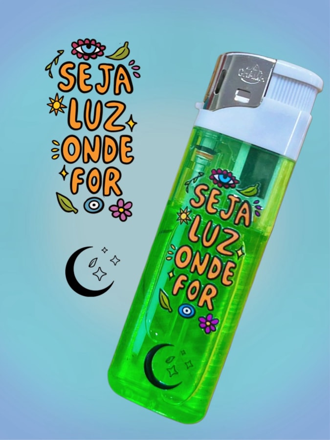 Isqueiro Seja luz onde for - Verde — imagem 1