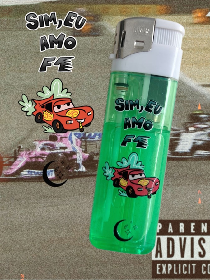 Isqueiro Sim, eu amo F1 - Verde — imagem 2