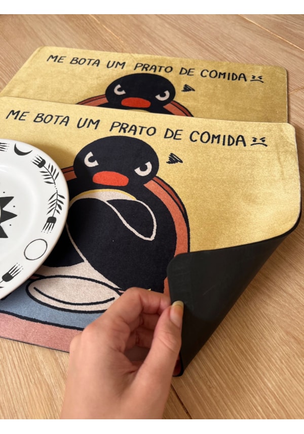 Jogo Americano 2 peças - Me bota um prato, Pingu