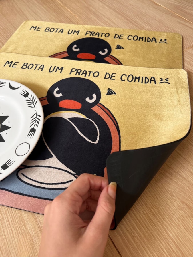 Jogo Americano 2 peças - Me bota um prato, Pingu — imagem 2