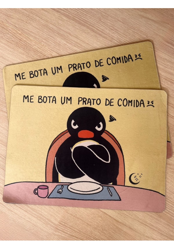Jogo Americano 2 peças - Me bota um prato, Pingu