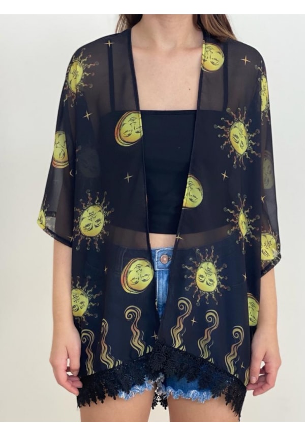 Kimono Gato Lunar
