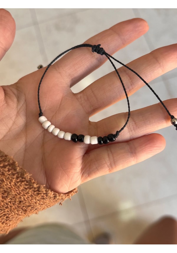 Kit 2 Pulseiras Código Morse - Eu te amo