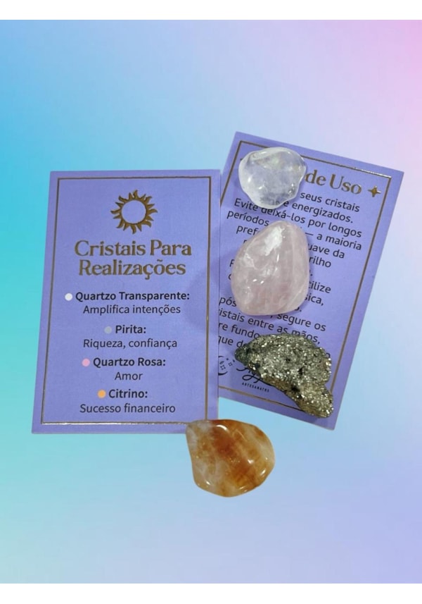 Kit 4 Cristais dos Desejos