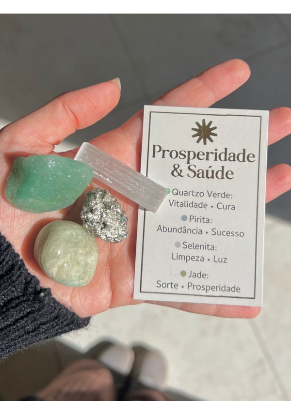 Kit 4 Cristais - Prosperidade & Saúde