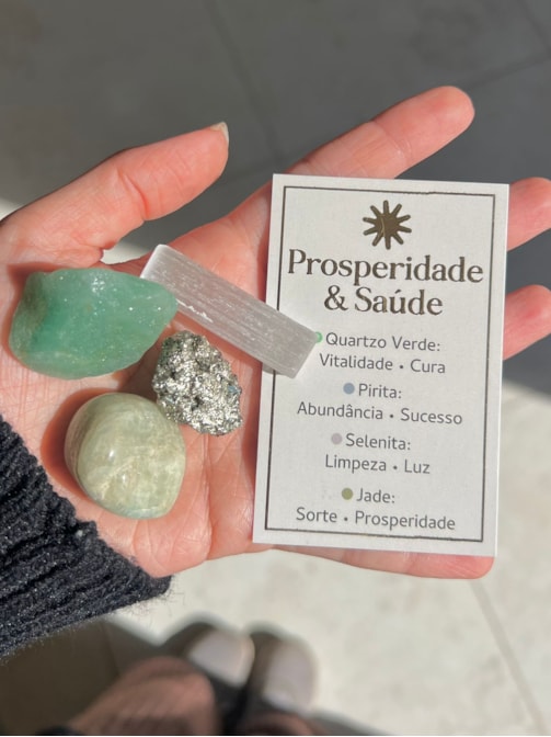 Kit 4 Cristais - Prosperidade & Saúde