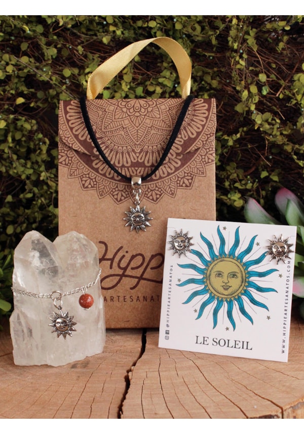 Kit Astral - Gargantilha + Pulseira + Brincos
