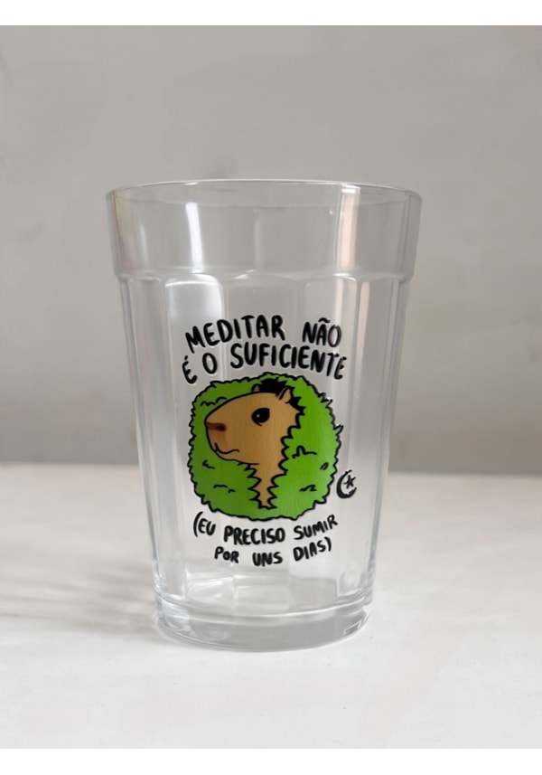 Kit com 3 Copos Não é o Suficiente - Vidro 190ml