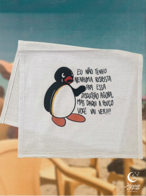 Kit com 3 Panos de Prato - Pingu
