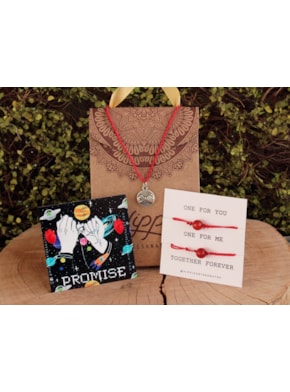 Kit Destino - Colar + 2 Pulseiras + Brincos