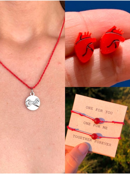 Kit Destino - Colar + 2 Pulseiras + Brincos