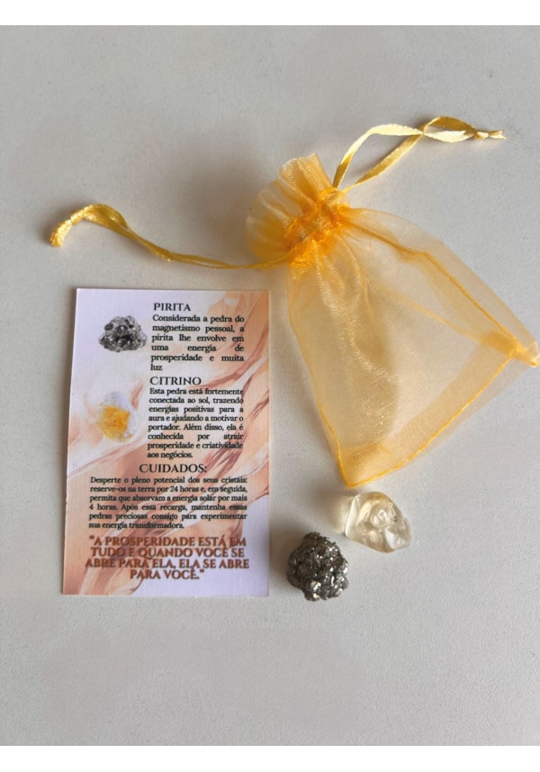 Kit Prosperidade - Pirita e Citrino
