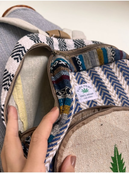 Mochila Grande Hemp Cânhamo - Avenca