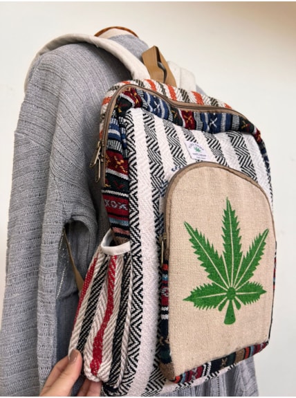Mochila Grande Hemp Cânhamo - Citronela