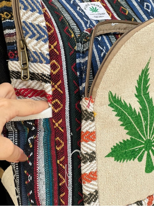 Mochila Grande Hemp Cânhamo - Sete Ervas