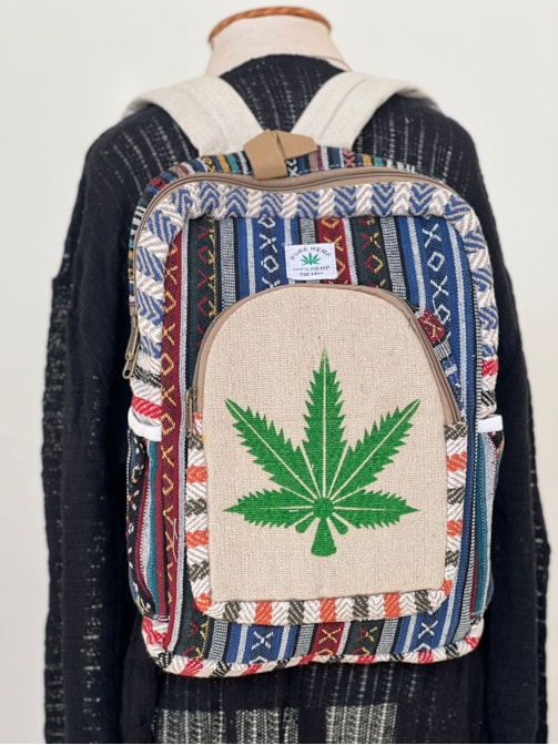 Mochila Grande Hemp Cânhamo - Sete Ervas