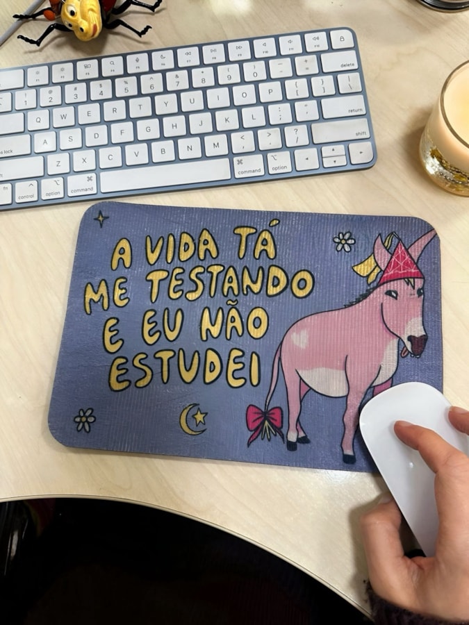 Mouse Pad - A vida está me testando — imagem 2