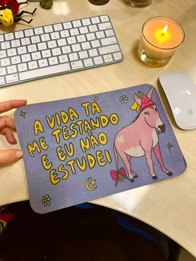 Mouse Pad - A vida está me testando — imagem 1