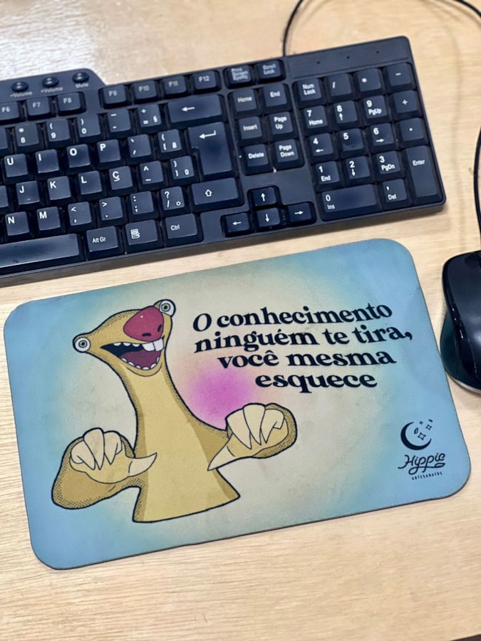 Mouse Pad - Sid Conhecimento A Gente Esquece — imagem 1