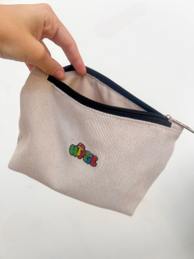 Necessaire Veludo Cotelê Off-White — imagem 2
