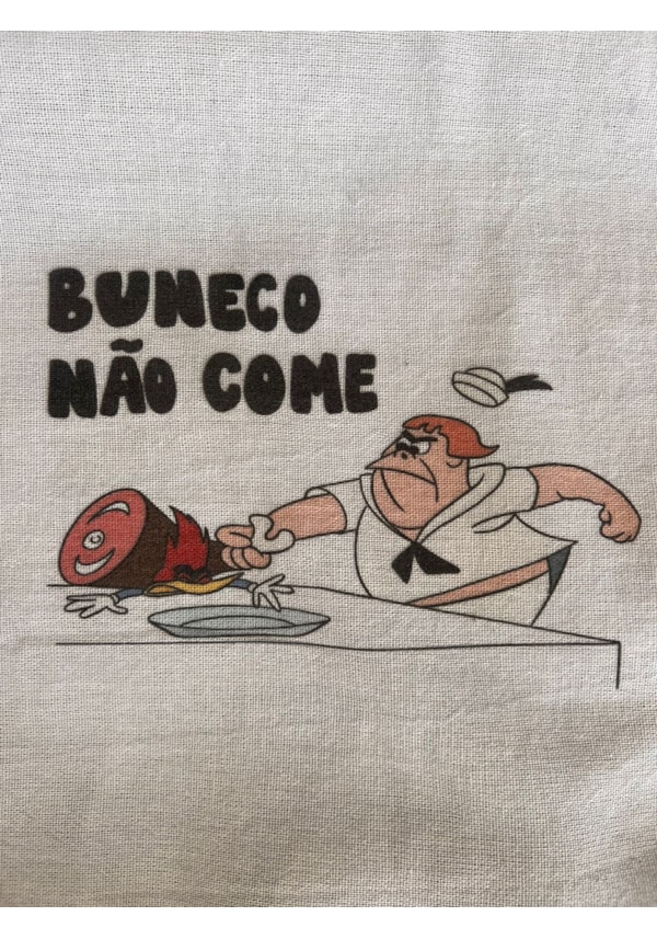 Pano de Prato - Boneco Não Come