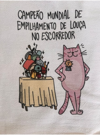 Pano de Prato - Campeão Mundial de Empilhamento de Louça