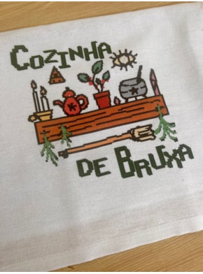 Pano de Prato Cozinha de Bruxa