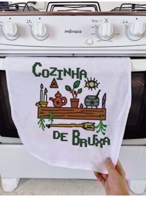 Pano de Prato Cozinha de Bruxa