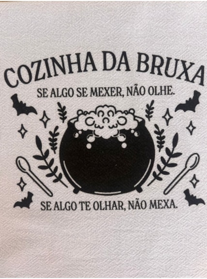 Pano de Prato - Cozinha de Bruxa